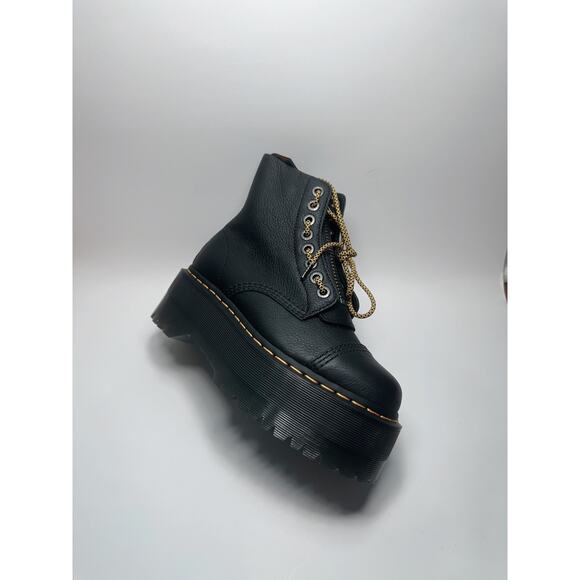 Dr. Martens Sinclair Max Boot Women's 7 Black Leather Platform - Picture 3 of 5